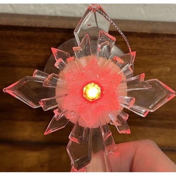 Cross LED Color Changing Ornament Suction Cup For Window Or Glass - Picture 8 of 10